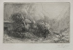 Chailli: End of a Storm Effet dorage. af Alphonse Legros