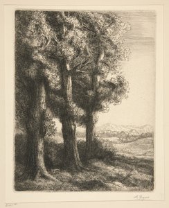 Et hjørne af en skov af Alphonse Legros