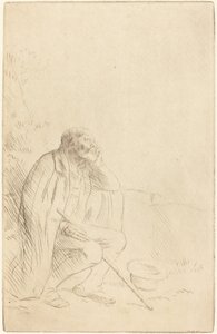 Dagdrøm (drømmeren) af Alphonse Legros