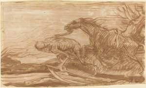 Døden og dens hest af Alphonse Legros