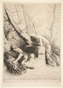 Døden og skovhuggeren af Alphonse Legros