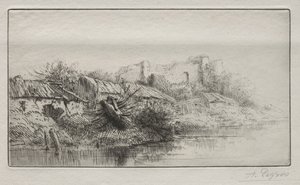 Øde landsby af Alphonse Legros