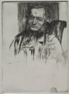Edwin Edwards, 1861. af Alphonse Legros