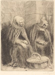 Æggesælgere, 1. plade Æggesælgere. af Alphonse Legros