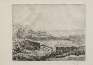 Indgang til marken. af Alphonse Legros