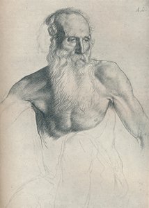 Studie af gammel mand med langt skæg, c1895, 1923 af Alphonse Legros