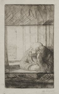 Aften ved vinduet af Alphonse Legros