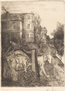 Eks-libris Edwin Edwards. af Alphonse Legros
