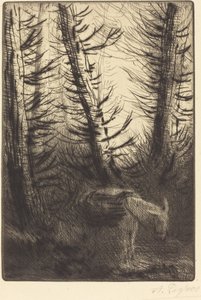 Bonde og hans æsel af Alphonse Legros
