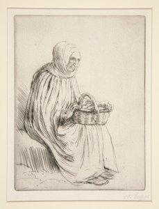 Markedskvinde af Alphonse Legros