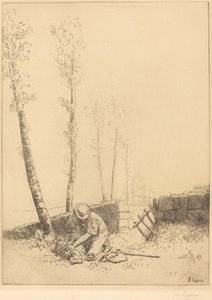 Finding the Sheep (Le Mouton retrouve) af Alphonse Legros