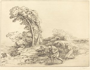 Vindstød Et vindstød. af Alphonse Legros