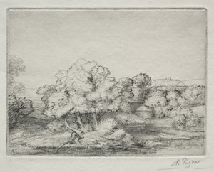 Hamlet nær søen af Alphonse Legros