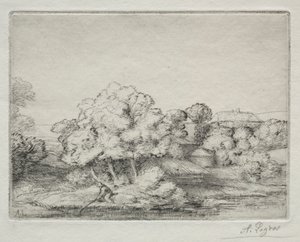 Hamlet nær søen af Alphonse Legros