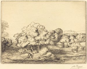 Hamlet nær søen af Alphonse Legros