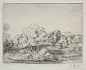 Hamlet nær søen Hamlet nær søen. af Alphonse Legros