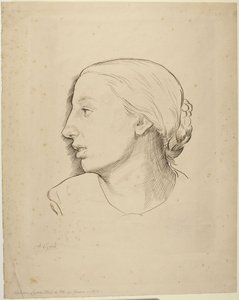 Kvindehoved af Alphonse Legros