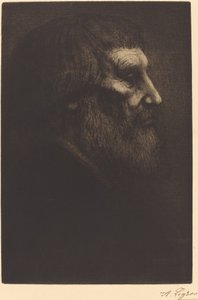 Leder af en tigger Tete de mendiant. af Alphonse Legros
