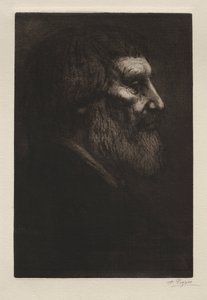 Hoved af en mand af Alphonse Legros
