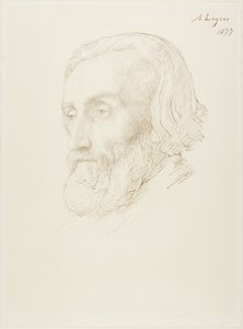 Hoved af en mand af Alphonse Legros
