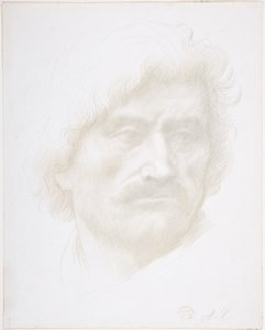 Hoved af en mand af Alphonse Legros