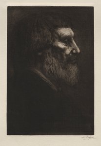 Hoved af en mand. af Alphonse Legros