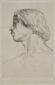 Leder af en model af Alphonse Legros