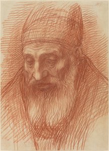 leder af en præst af Alphonse Legros