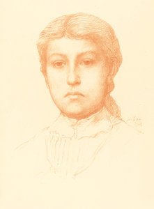 Hovedet af en ung pige af Alphonse Legros