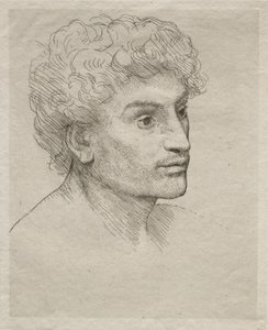 Leder af en ung mand. af Alphonse Legros