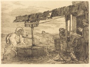 Hestedrevet mølle (Le manege) af Alphonse Legros