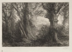 I skoven ved Conteville af Alphonse Legros