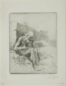 Job, anden plade af Alphonse Legros
