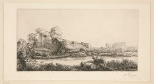 Farmen ved floden: Afteneffekt af Alphonse Legros