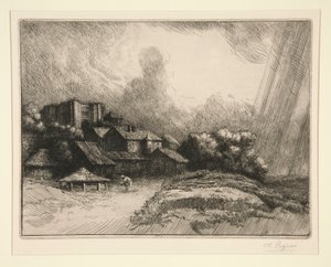 Gården af af Alphonse Legros