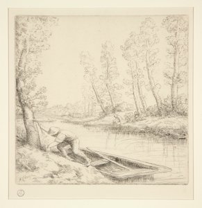 Morgen på floden af Alphonse Legros