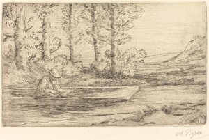 Landskab af Alphonse Legros