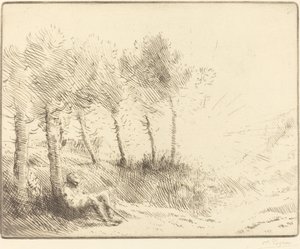 Landskab af Alphonse Legros