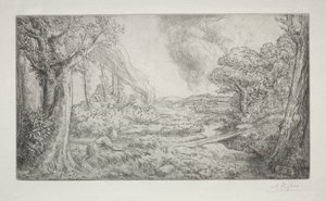 Landskab af Alphonse Legros