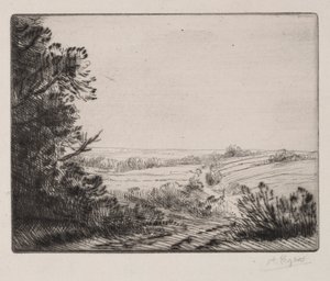 Landskab af Alphonse Legros