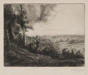 Landskab af Alphonse Legros