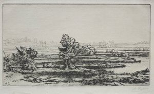 Landskab. af Alphonse Legros