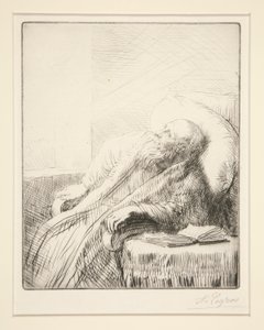 Le Convalescent (The Convalescent) af Alphonse Legros