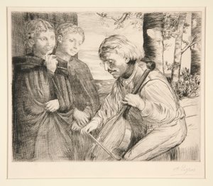 Violspilleren af Alphonse Legros
