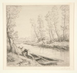 Morgen på floden af Alphonse Legros