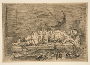 Le Puits et le Pendule, nr. 1 (Gropen og pendulet, nr. 1) af Alphonse Legros