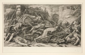 Le Triomphe de la Mort: Apres le Combat (Dødens Triumf: Efter slaget) af Alphonse Legros