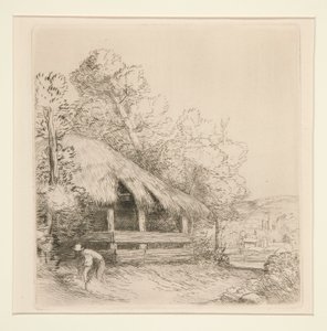 Le petit hangar (Det lille skur) af Alphonse Legros
