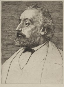 Leon Gambetta af Alphonse Legros