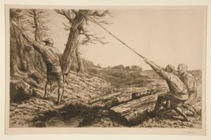 Les bucherons (træskærere) af Alphonse Legros